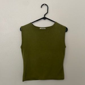 Olive Green Knit Tank Top🫒🌱
